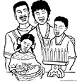 lamina para imprimir y colorear D&iacute;a de La Familia